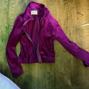 Tiger Friday grape soda velour jacket CM